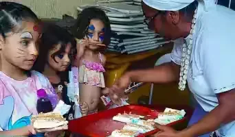 Dia das Crianças celebrado pela Casa da Palha.