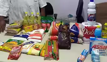 Segurança alimentar: cestas básicas e itens de doação da Casa da Palha.