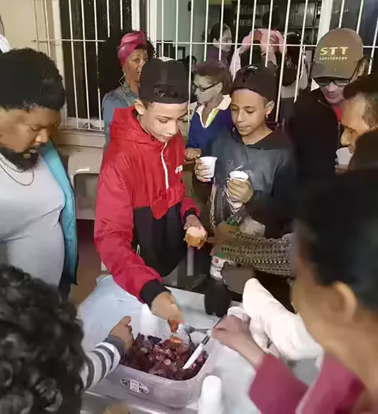 Ação de segurança alimentar da Casa da Palha